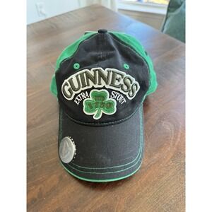 New Guinness St Patricks Baseball Cap Hat  with Beer Bottle Opener Adjustable